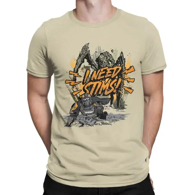 Helldivers T-Shirt - I Need Stims