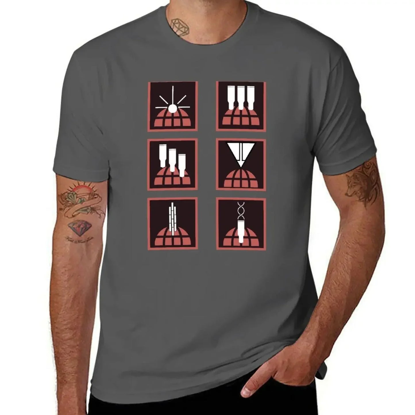 Helldivers T-Shirt -  Orbital Stratagems Icons