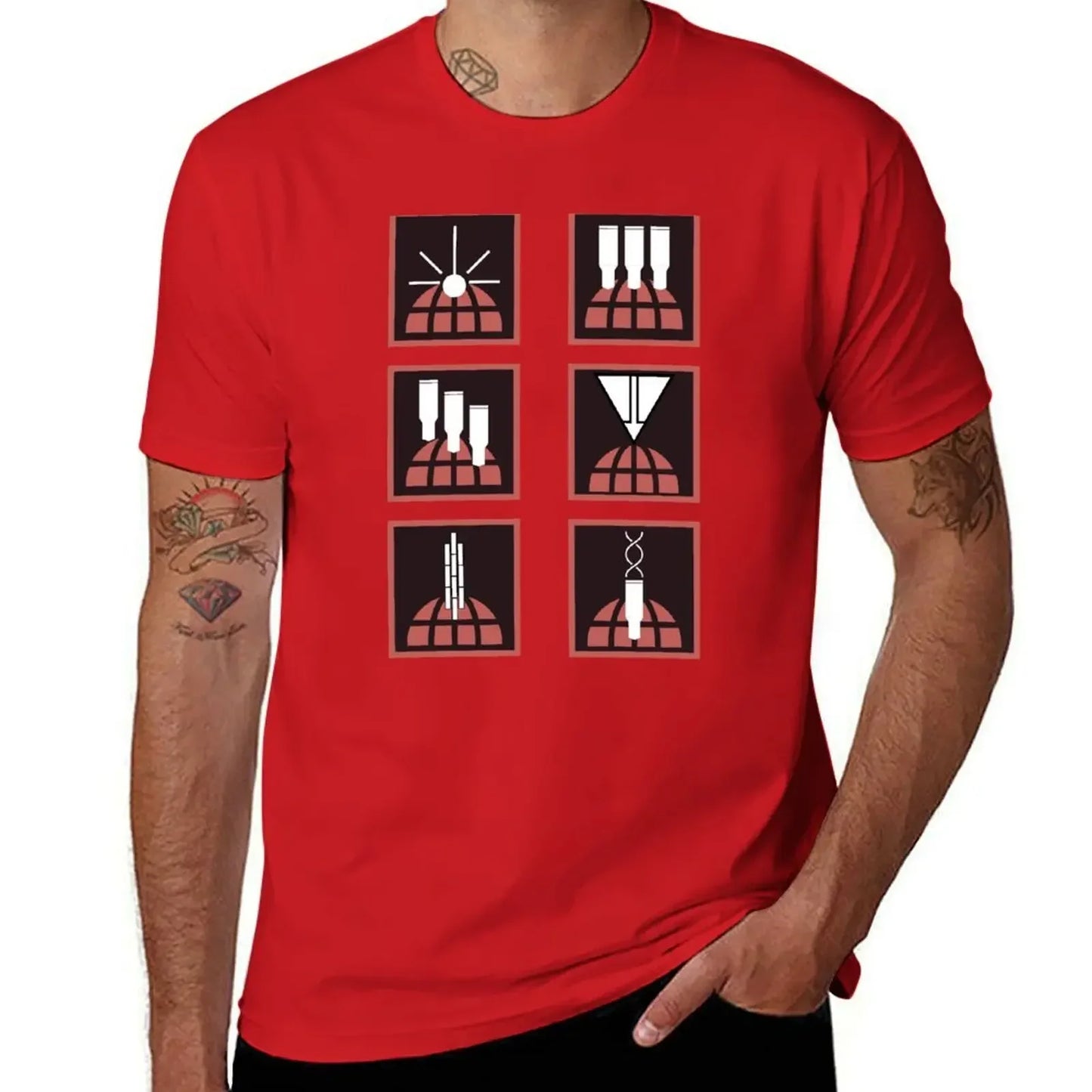 Helldivers T-Shirt -  Orbital Stratagems Icons