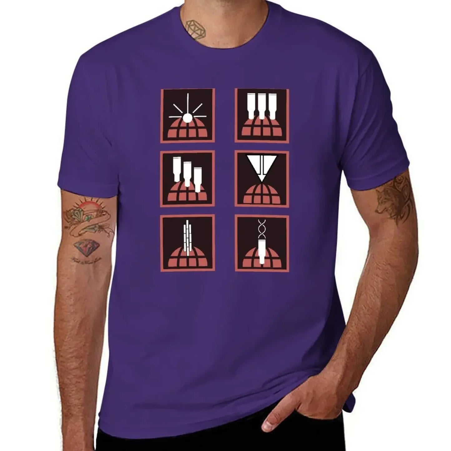 Helldivers T-Shirt -  Orbital Stratagems Icons