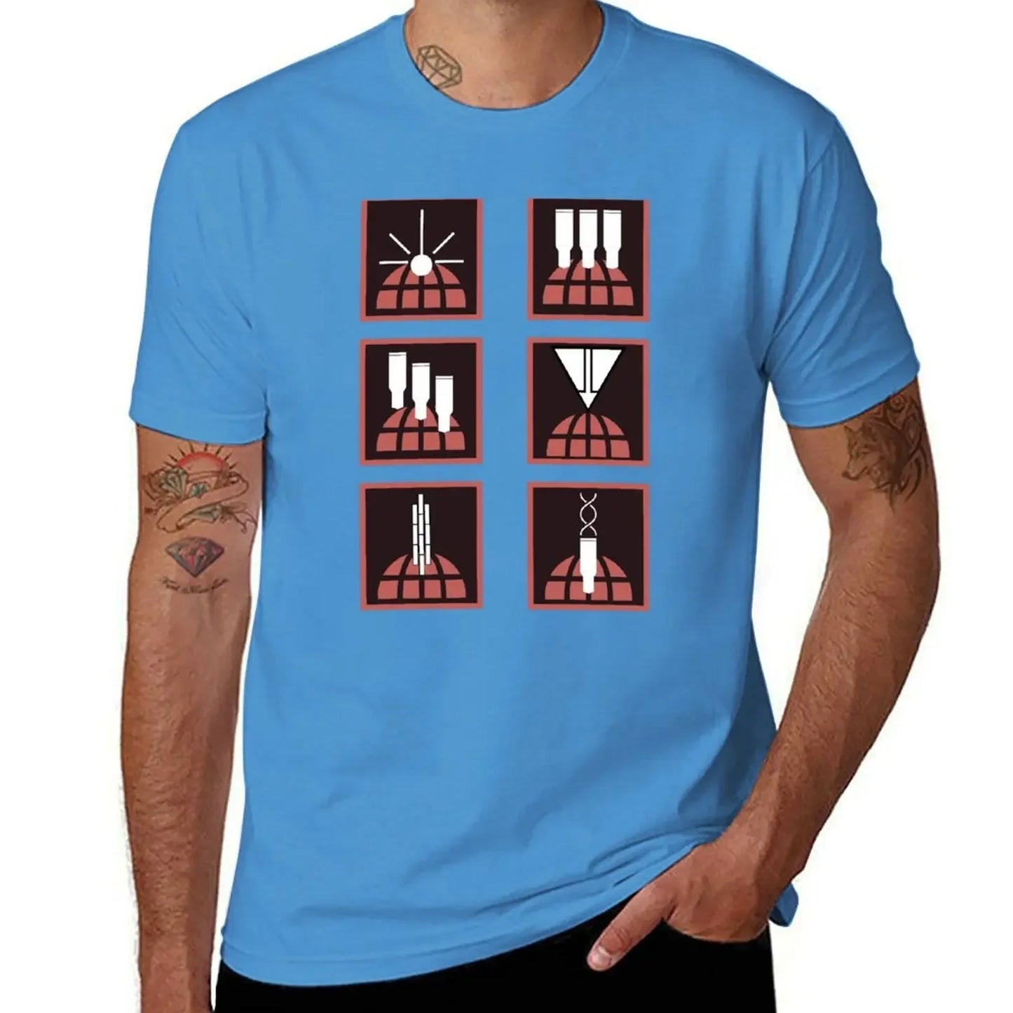 Helldivers T-Shirt -  Orbital Stratagems Icons